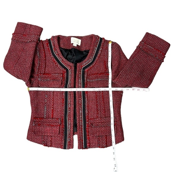 NWOT Hinge Red & Gray Wool Jacket - Size Small - Picture 15 of 16